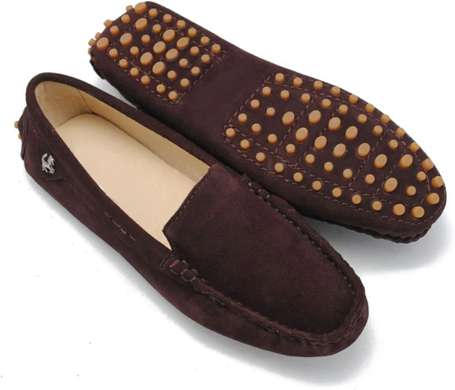 Minishion Loafers for Women Comfortable Suede Driving Shoes YB9601