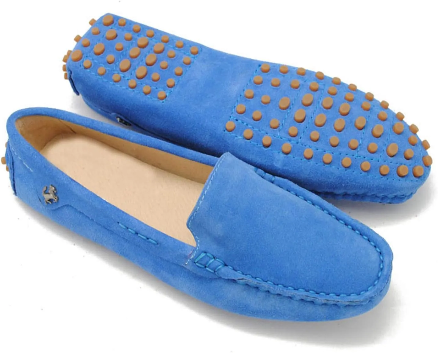 Minishion Loafers for Women Comfortable Suede Driving Shoes YB9601