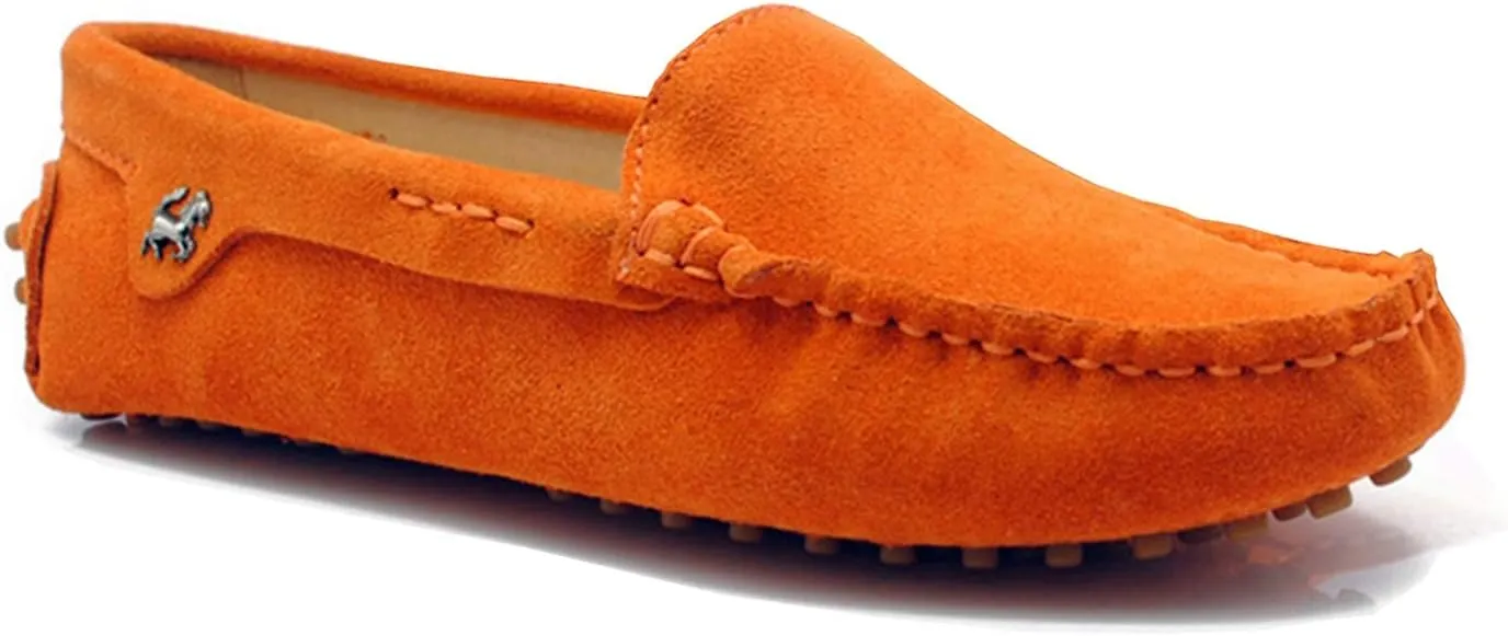 Minishion Loafers for Women Comfortable Suede Driving Shoes YB9601