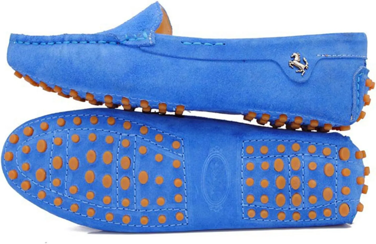 Minishion Loafers for Women Comfortable Suede Driving Shoes YB9601