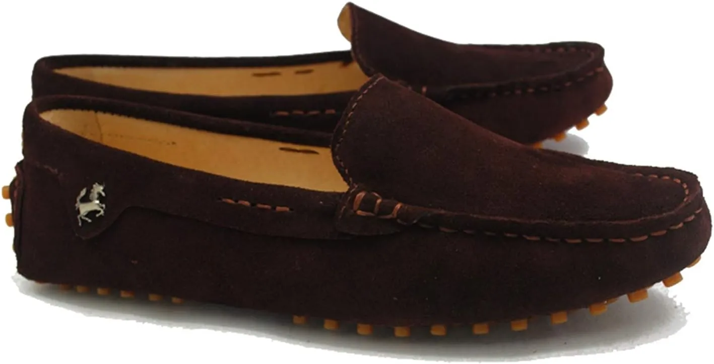 Minishion Loafers for Women Comfortable Suede Driving Shoes YB9601