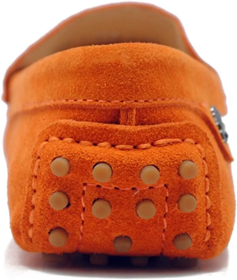 Minishion Loafers for Women Comfortable Suede Driving Shoes YB9601