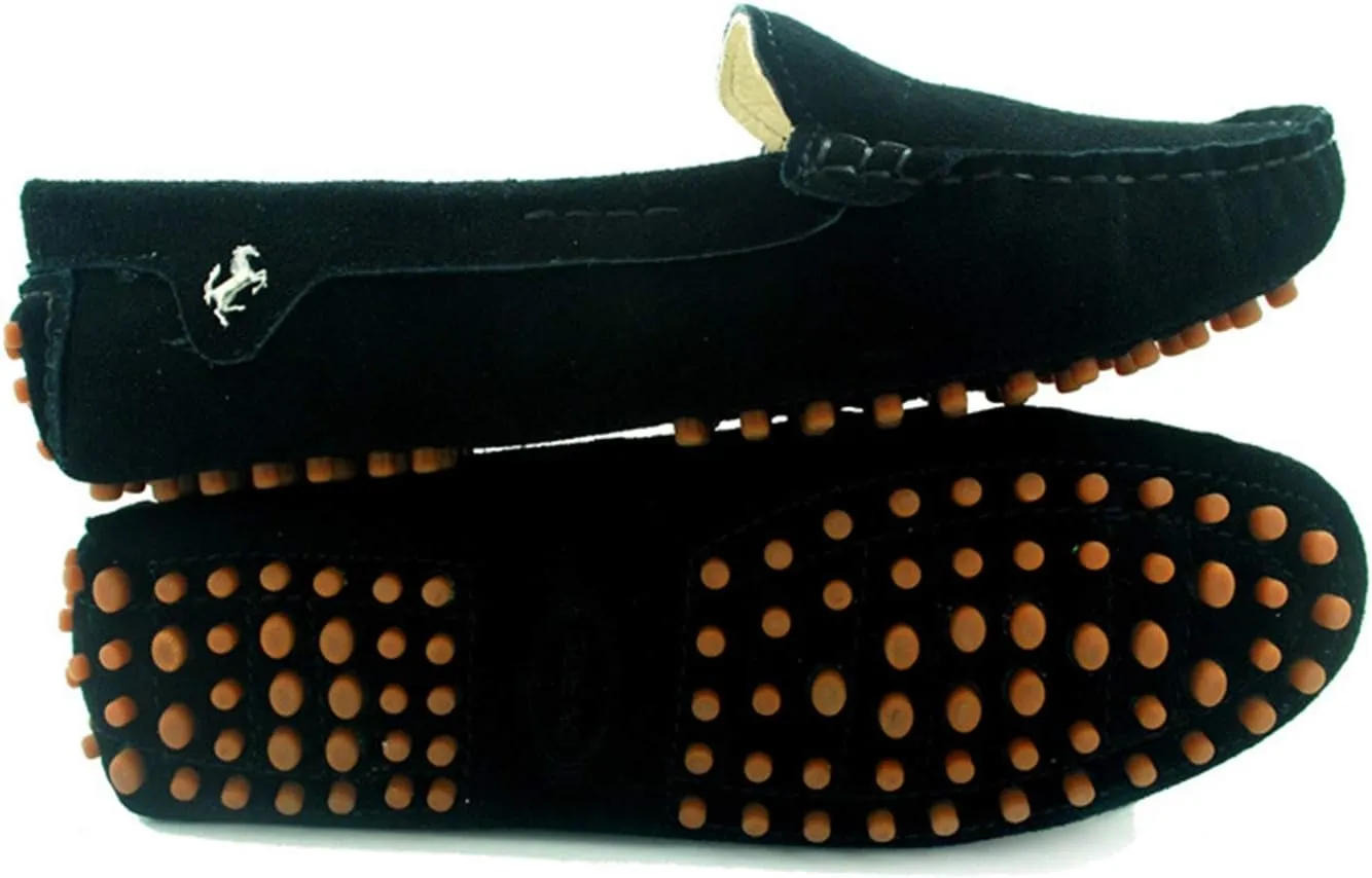 Minishion Loafers for Women Comfortable Suede Driving Shoes YB9601