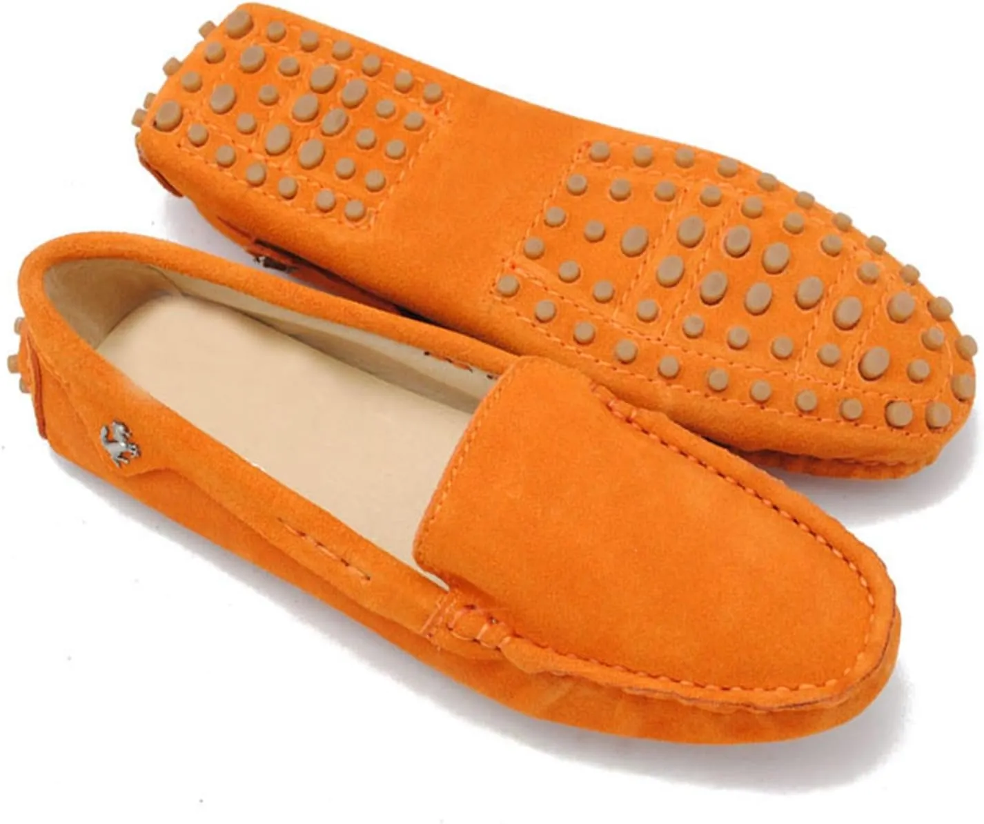 Minishion Loafers for Women Comfortable Suede Driving Shoes YB9601