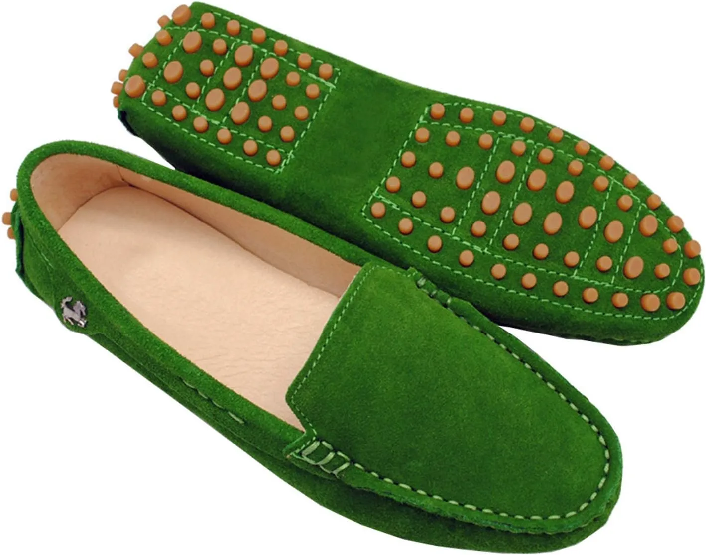 Minishion Loafers for Women Comfortable Suede Driving Shoes YB9601