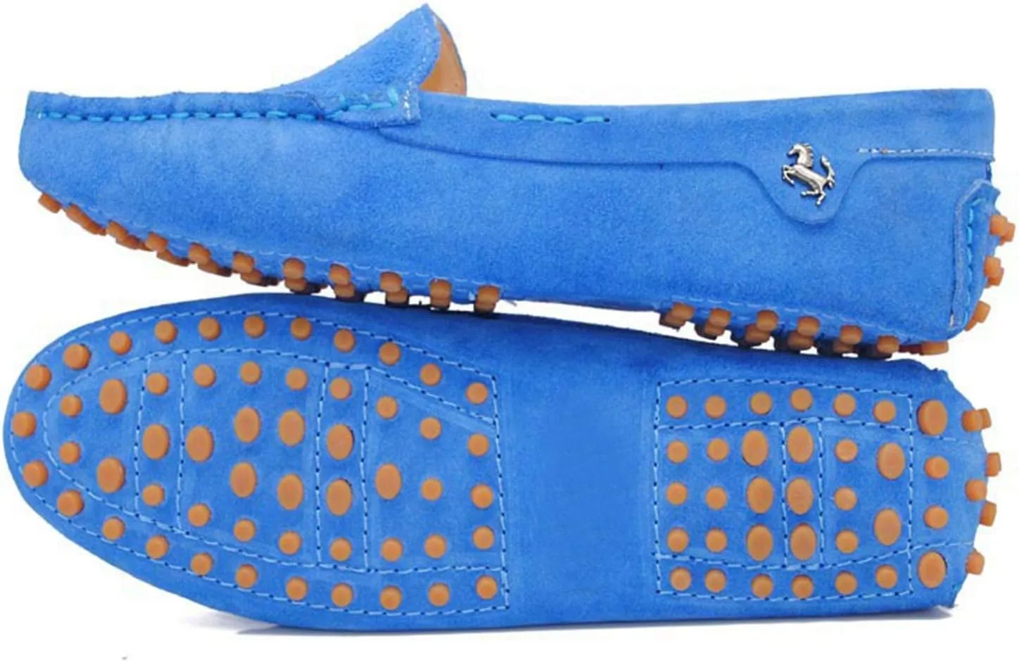 Minishion Loafers for Women Comfortable Suede Driving Shoes YB9601