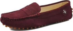 Minishion Women's Casual Loafers Suede Comfortable Driving Shoes YB9603