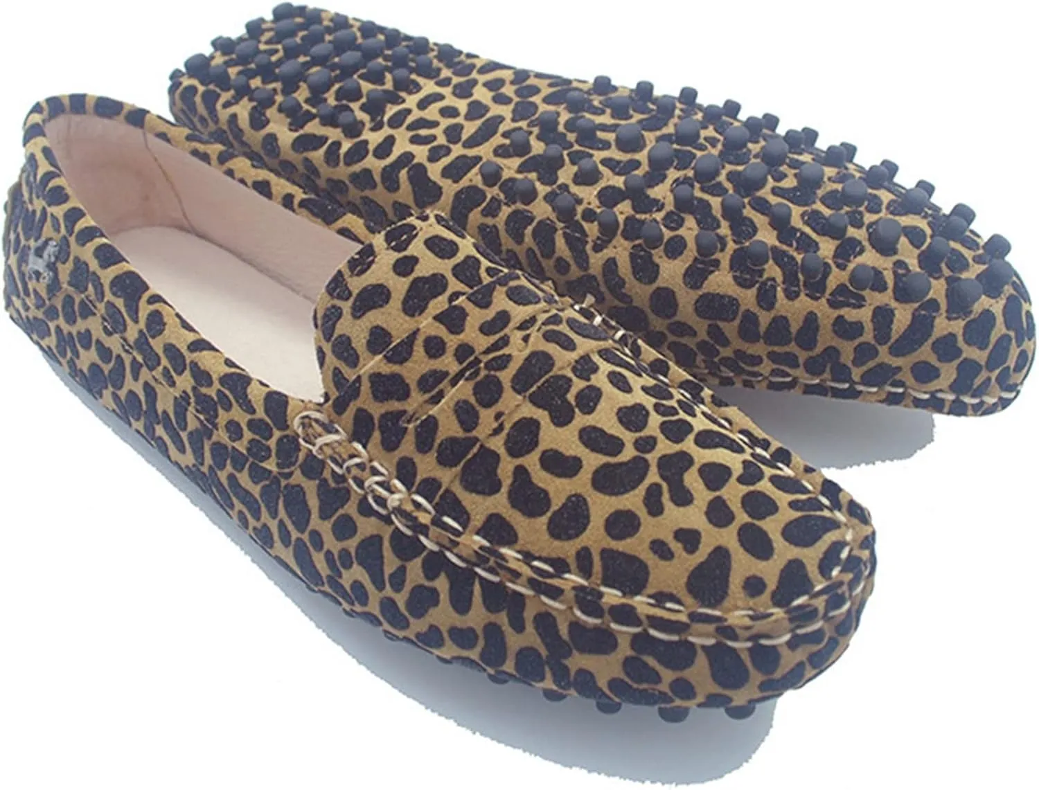 Minishion Women's Casual Loafers Suede Comfortable Driving Shoes YB9603