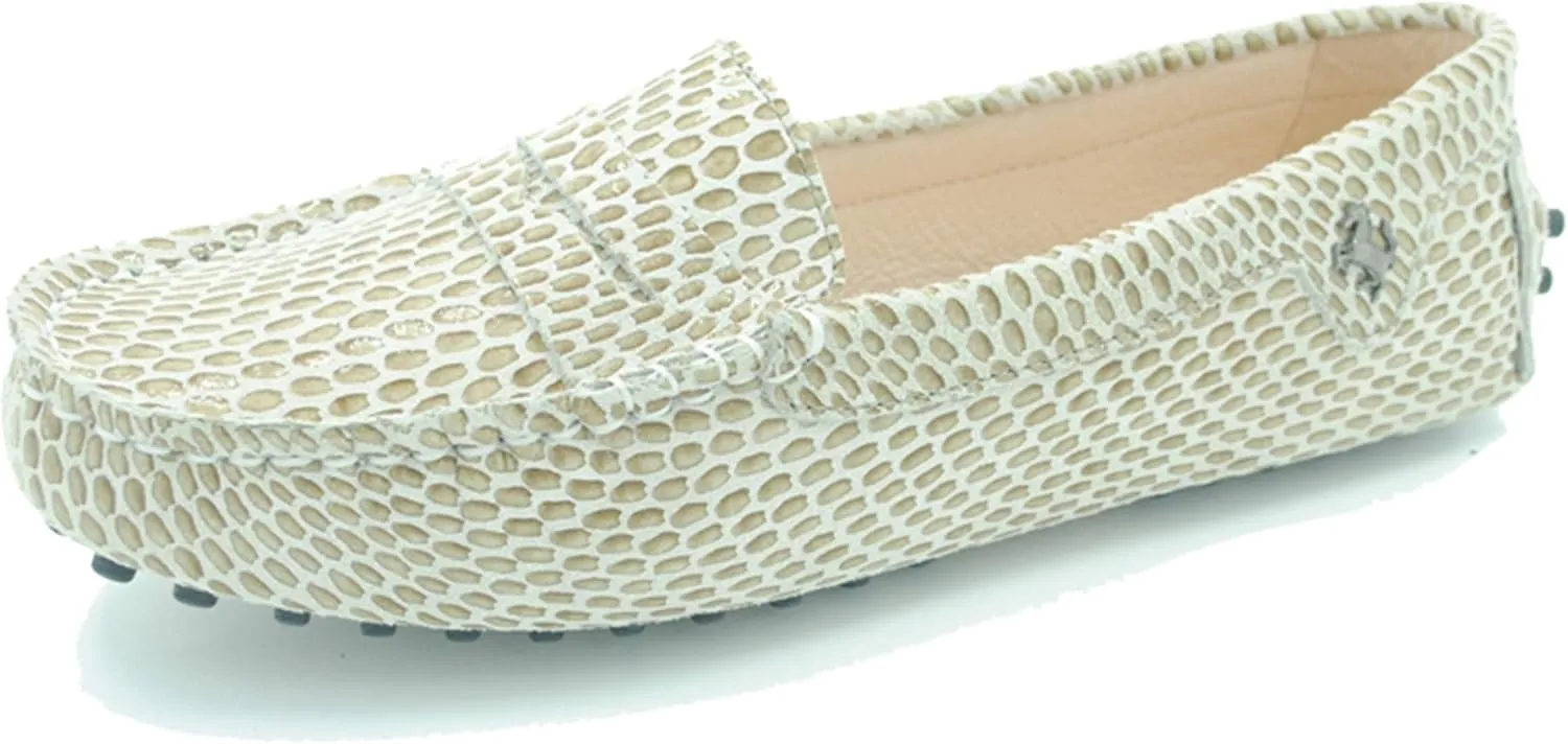 Minishion Women's Casual Loafers Suede Comfortable Driving Shoes YB9603