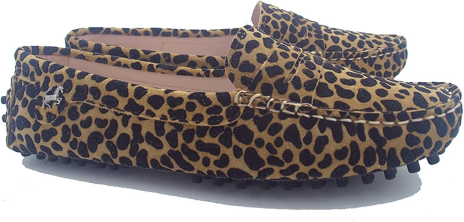Minishion Women's Casual Loafers Suede Comfortable Driving Shoes YB9603