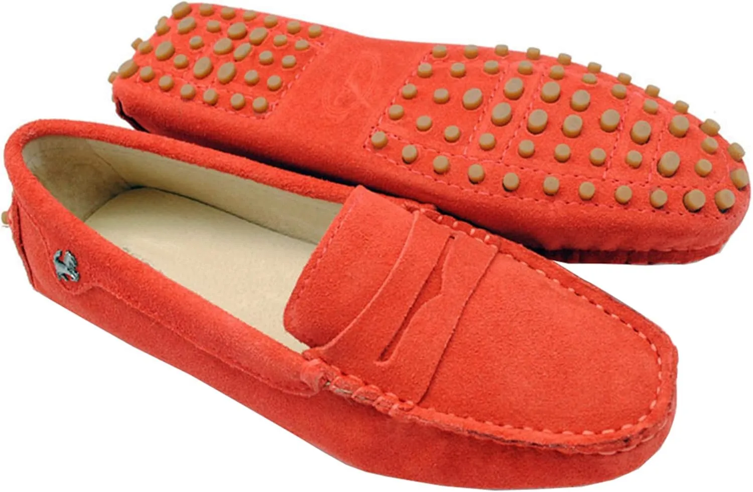 Minishion Women's Casual Loafers Suede Comfortable Driving Shoes YB9603
