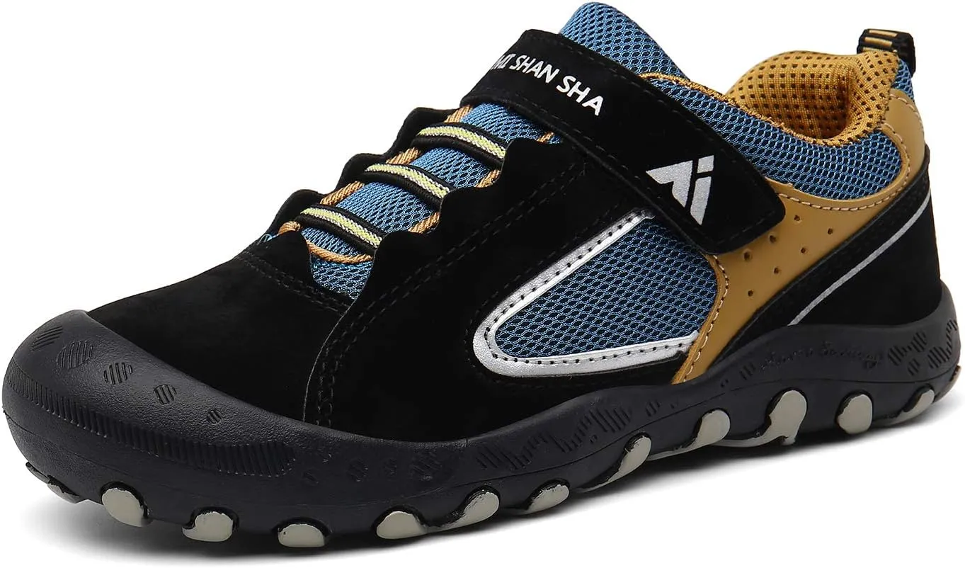 Mishansha Kids Hiking Boots Toddler Girls Boys Hiking Shoes Water-Resistant Anti-Collision Non-Slip Athletic Outdoor Trekking Boots