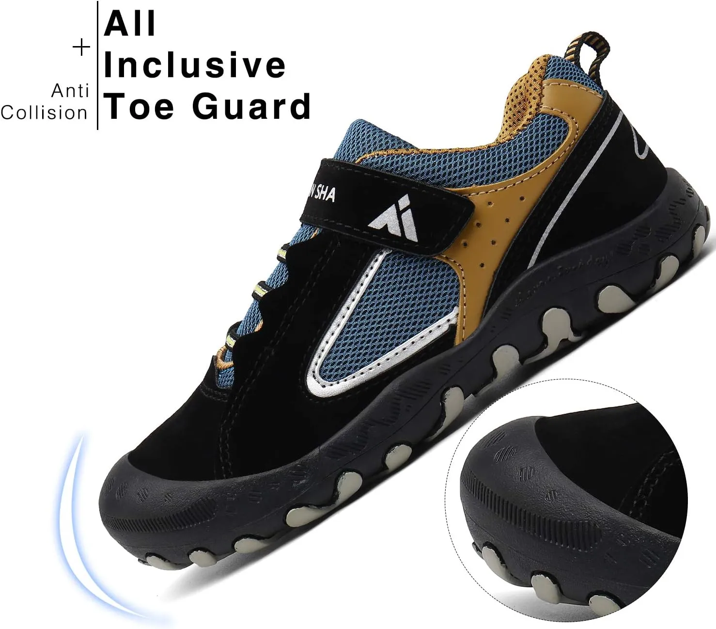 Mishansha Kids Hiking Boots Toddler Girls Boys Hiking Shoes Water-Resistant Anti-Collision Non-Slip Athletic Outdoor Trekking Boots