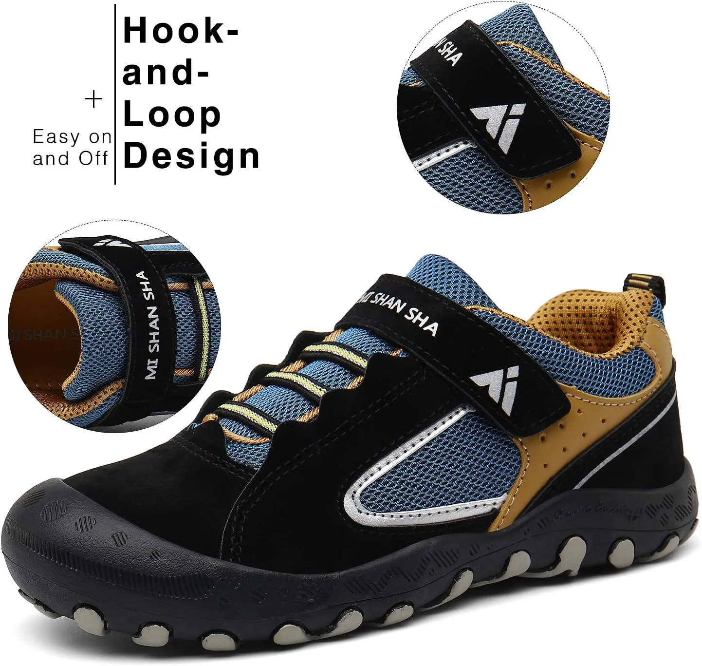 Mishansha Kids Hiking Boots Toddler Girls Boys Hiking Shoes Water-Resistant Anti-Collision Non-Slip Athletic Outdoor Trekking Boots