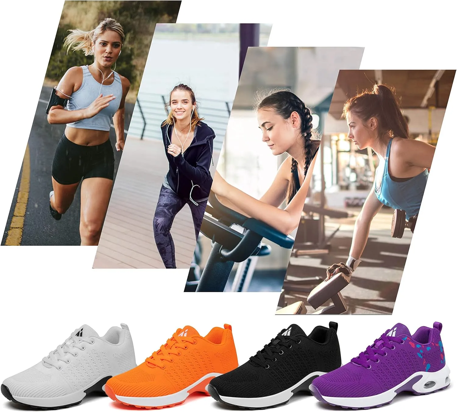 Mishansha Womens Sneakers Air Cushion Running Tennis Shoes Women Lightweight Arch Support Walking Shoes