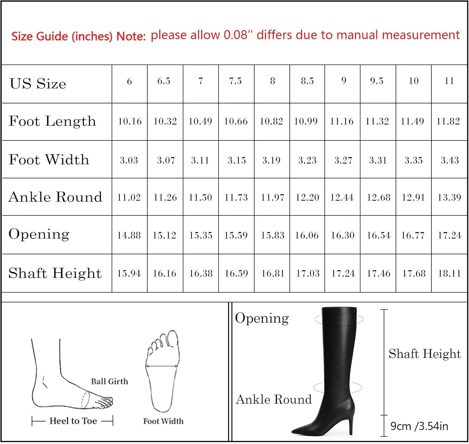 Modatope Knee High Boots Women Pointed Toe Tall Boots Stiletto High Heel Long Boots Side Zipper Dress Fashion Boots Shoes