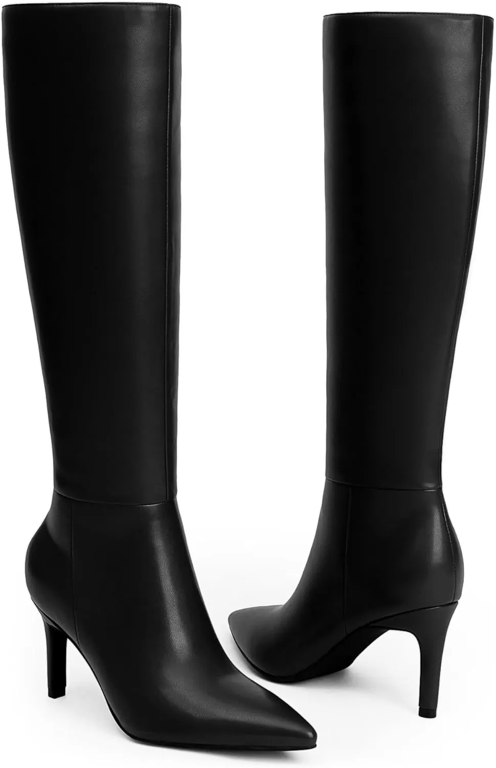 Modatope Knee High Boots Women Pointed Toe Tall Boots Stiletto High Heel Long Boots Side Zipper Dress Fashion Boots Shoes