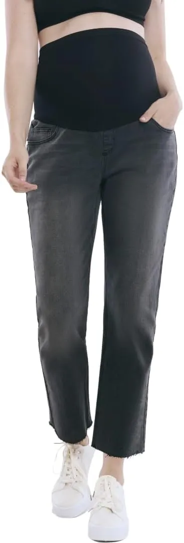 Motherhood Maternity Women's Secret Fit Over The Belly Slim Straight Leg Pregnancy Jeans