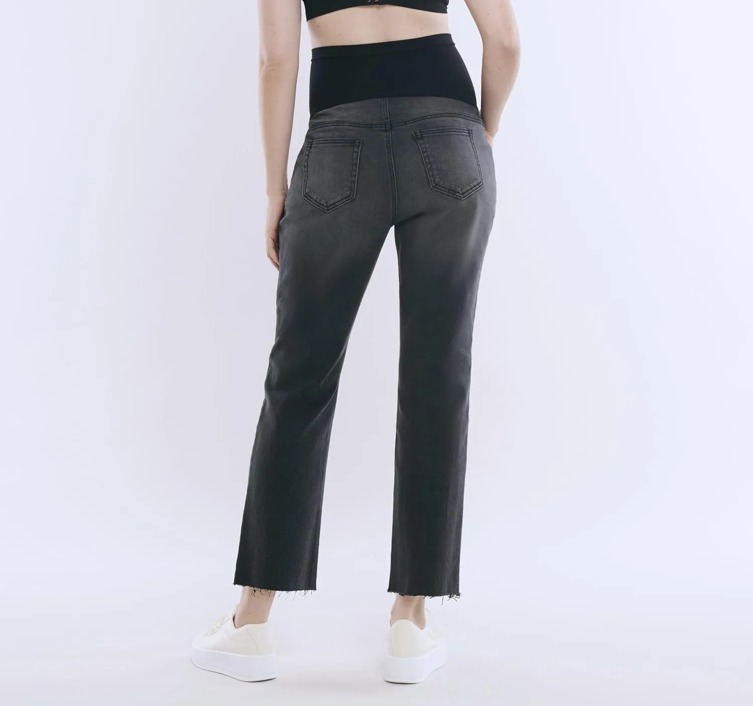 Motherhood Maternity Women's Secret Fit Over The Belly Slim Straight Leg Pregnancy Jeans