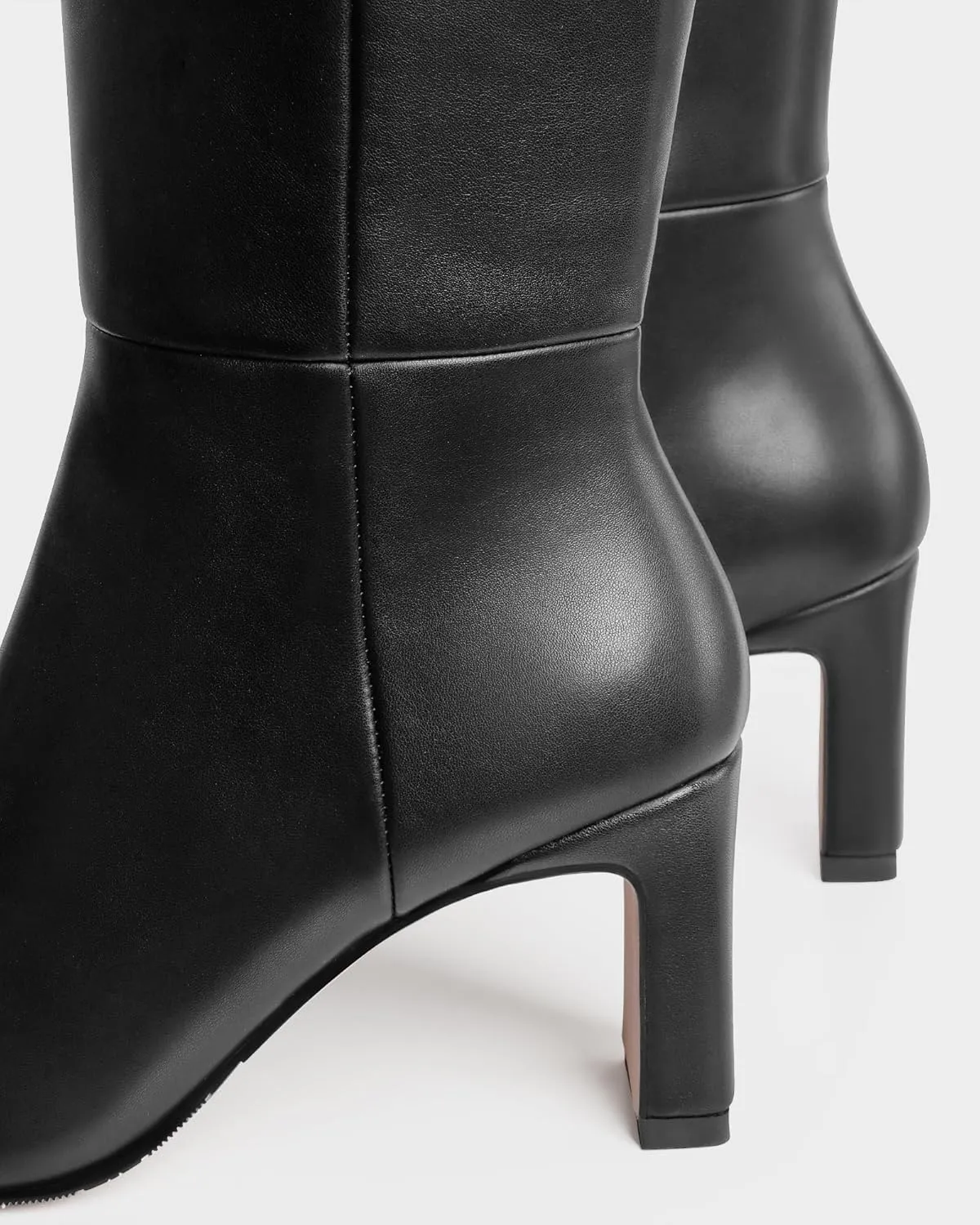 MUCCCUTE Knee High Boots for Women Tall Boots Chunky Heel Square Toe with Side Zipper Pull On Fall Long Boots
