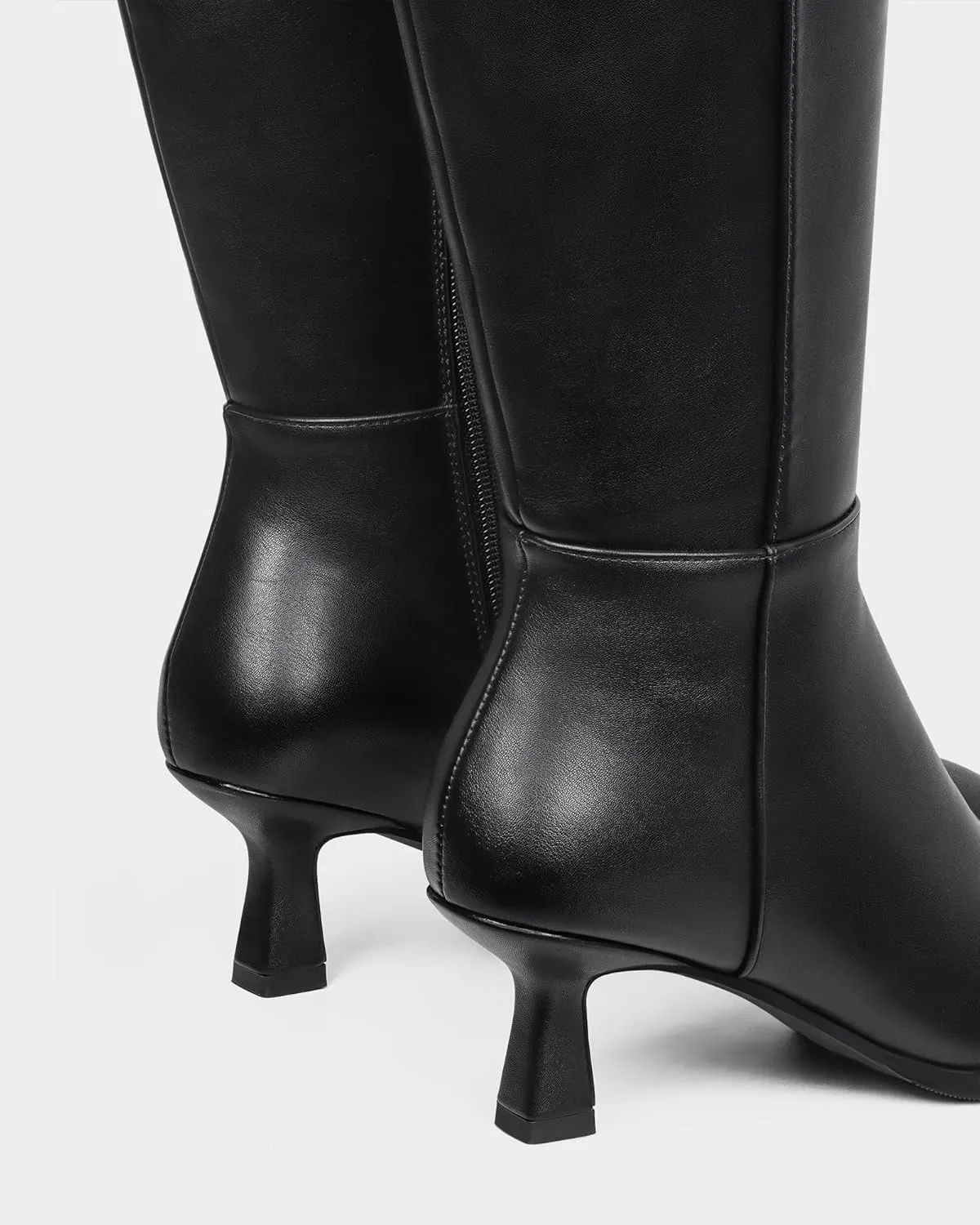 MUCCCUTE Knee High Boots for Women Tall Boots Kitten Heel Pointed Toe Slip On Comfort Fall Long Boots with Side Zipper Sexy Fashion