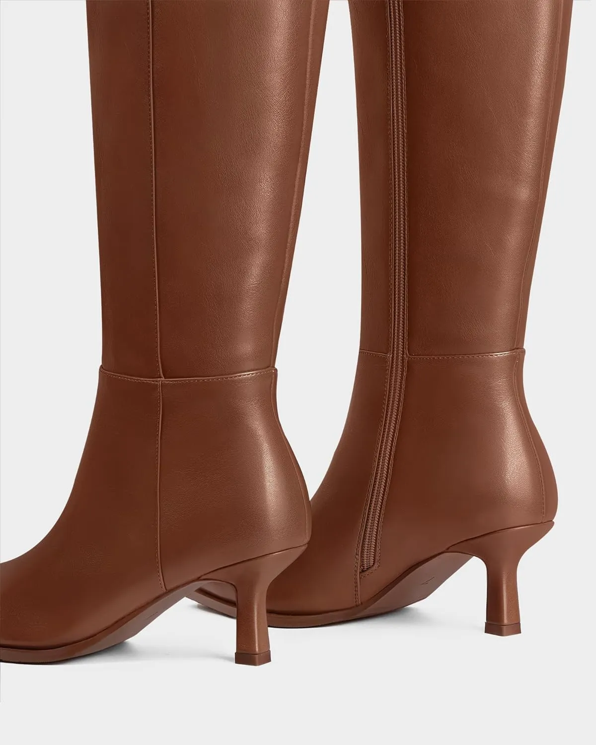 MUCCCUTE Knee High Boots for Women Tall Boots Kitten Heel Pointed Toe Slip On Comfort Fall Long Boots with Side Zipper Sexy Fashion