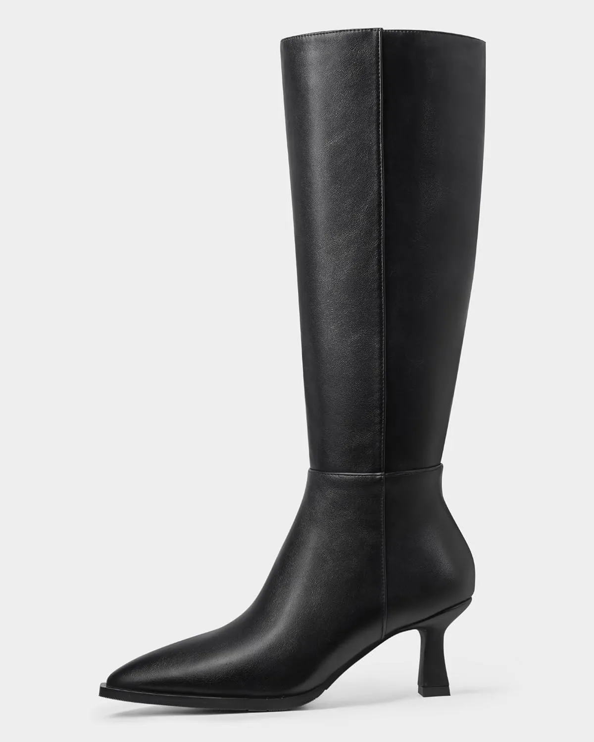 MUCCCUTE Knee High Boots for Women Tall Boots Kitten Heel Pointed Toe Slip On Comfort Fall Long Boots with Side Zipper Sexy Fashion