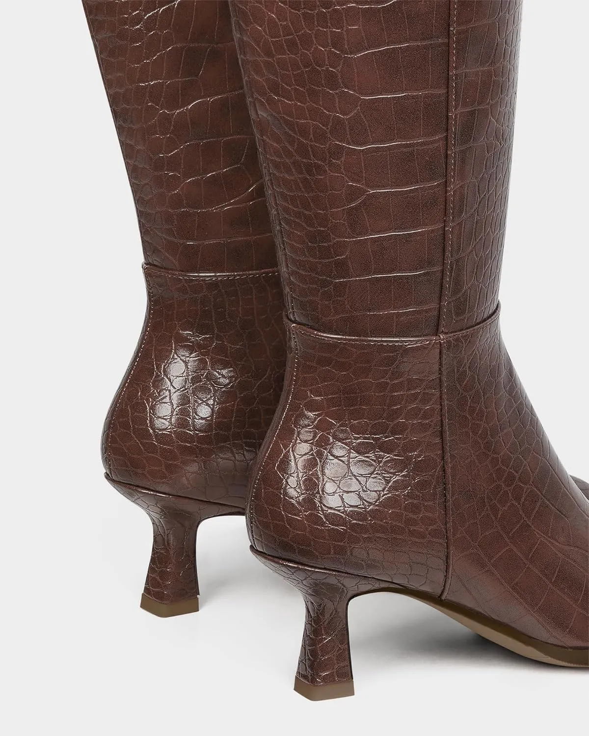 MUCCCUTE Knee High Boots for Women Tall Boots Kitten Heel Pointed Toe Slip On Comfort Fall Long Boots with Side Zipper Sexy Fashion