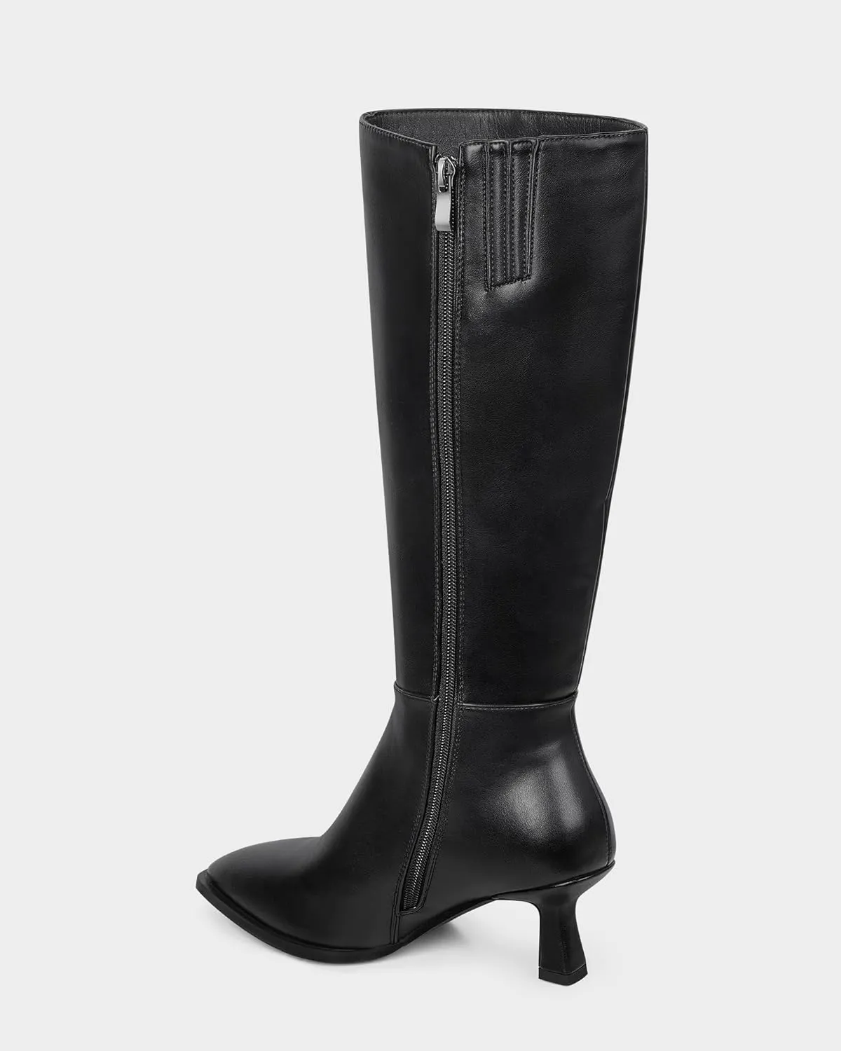 MUCCCUTE Knee High Boots for Women Tall Boots Kitten Heel Pointed Toe Slip On Comfort Fall Long Boots with Side Zipper Sexy Fashion