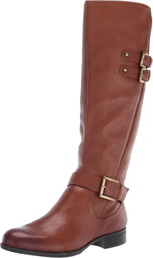 Naturalizer Women's Jessie Knee High Buckle Detail Riding Boot