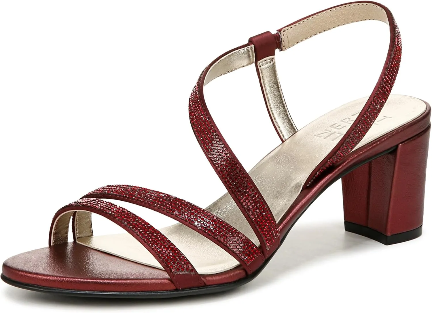 Naturalizer Women's Vanessa2 Rhinestone Embellished Strappy Heeled Sandal