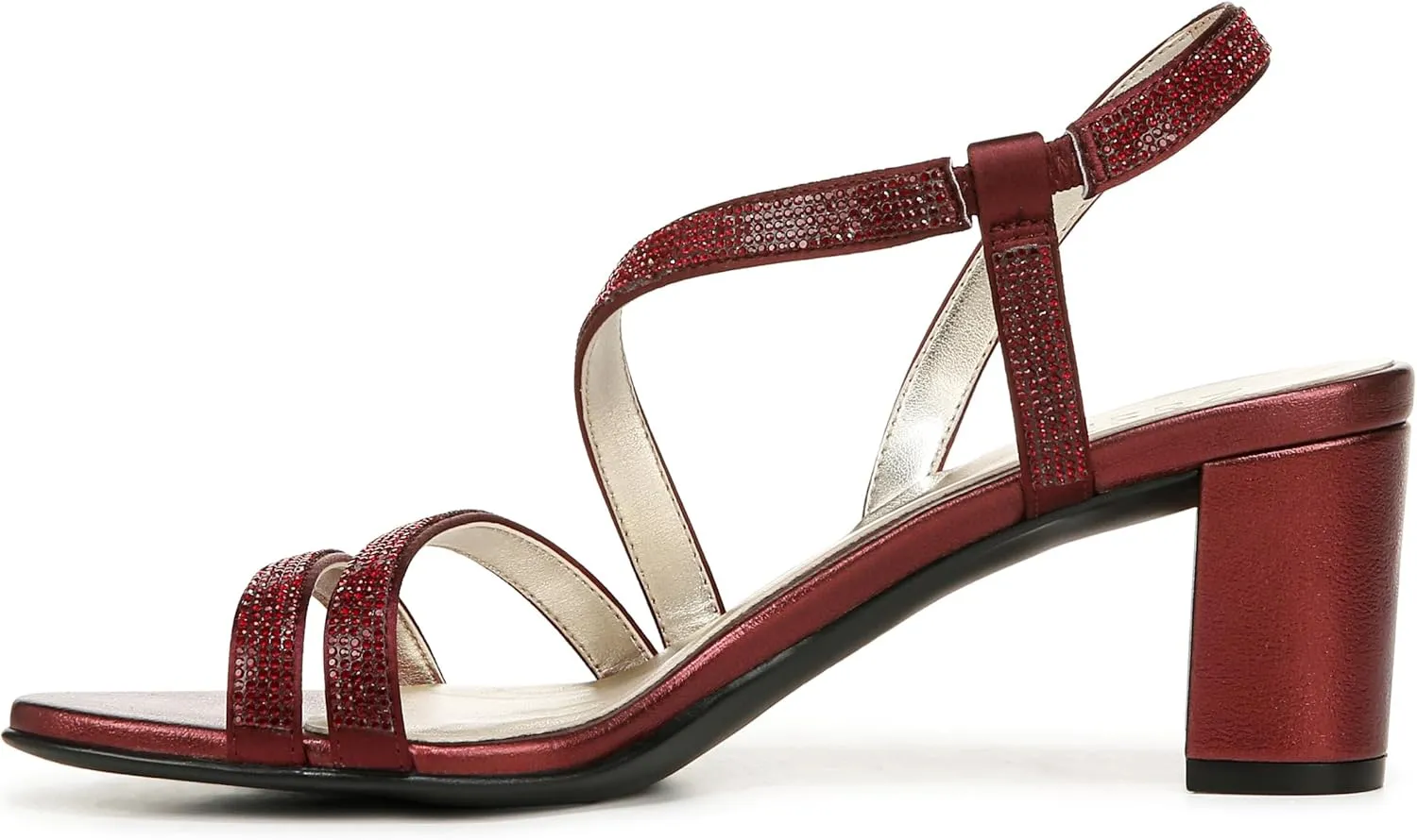 Naturalizer Women's Vanessa2 Rhinestone Embellished Strappy Heeled Sandal