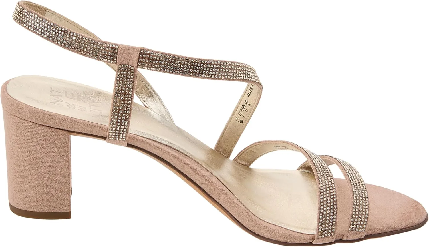 Naturalizer Women's Vanessa2 Rhinestone Embellished Strappy Heeled Sandal