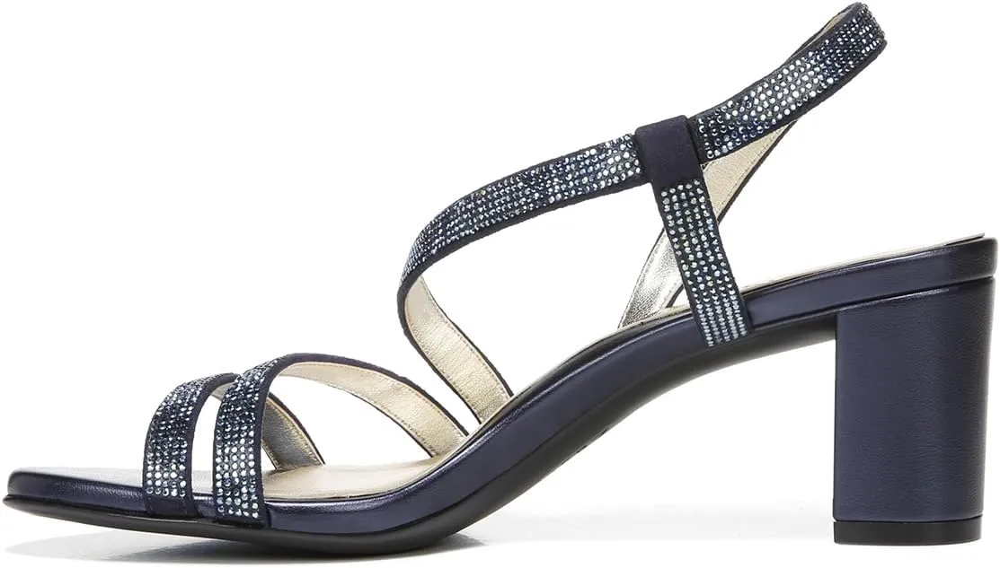Naturalizer Women's Vanessa2 Rhinestone Embellished Strappy Heeled Sandal