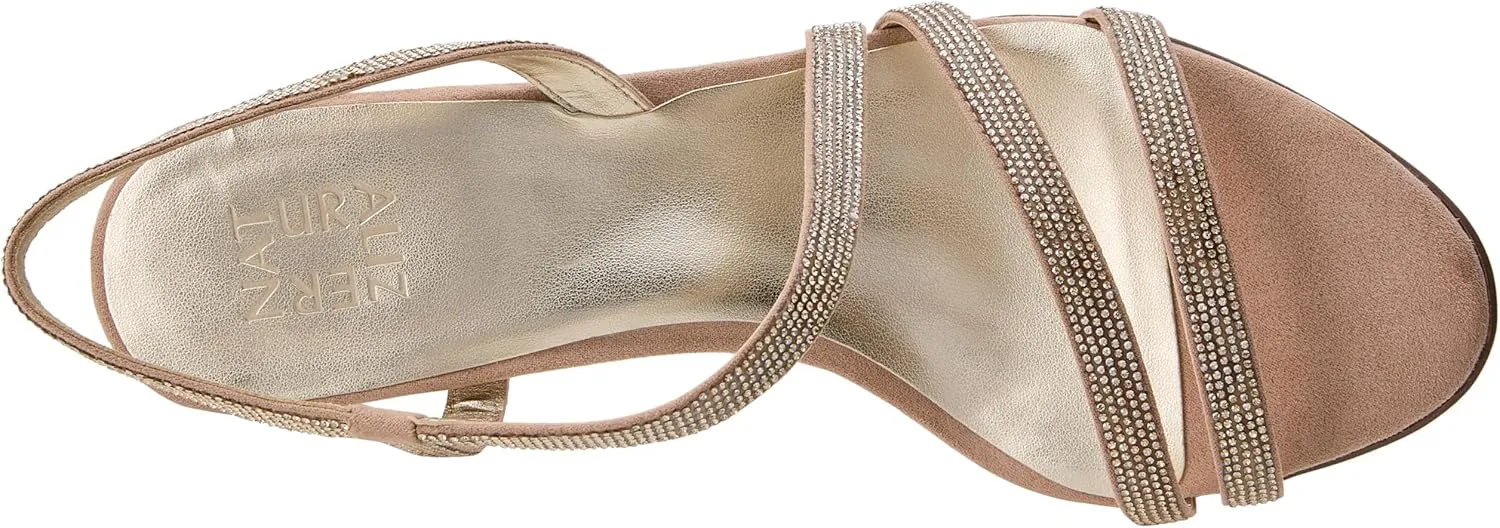 Naturalizer Women's Vanessa2 Rhinestone Embellished Strappy Heeled Sandal