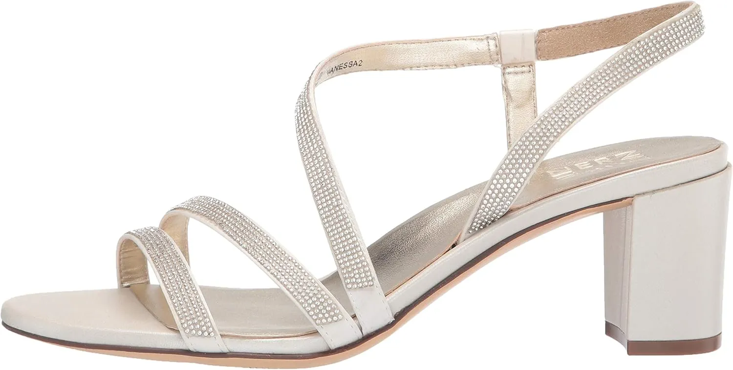 Naturalizer Women's Vanessa2 Rhinestone Embellished Strappy Heeled Sandal