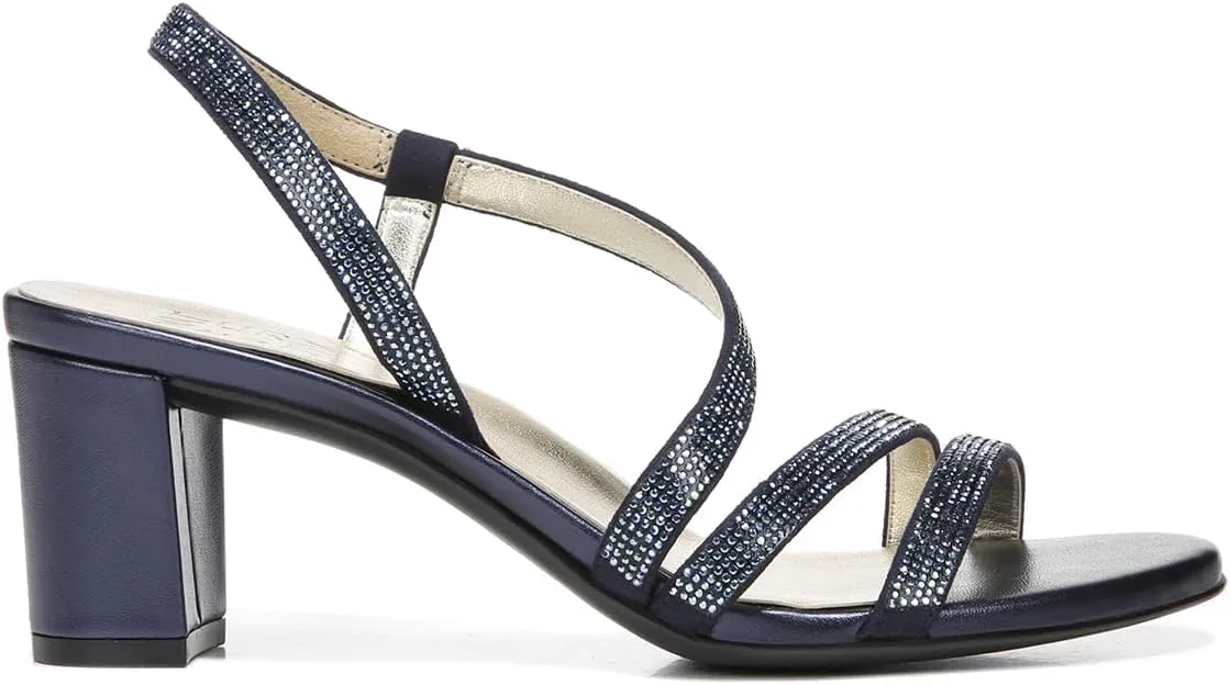 Naturalizer Women's Vanessa2 Rhinestone Embellished Strappy Heeled Sandal