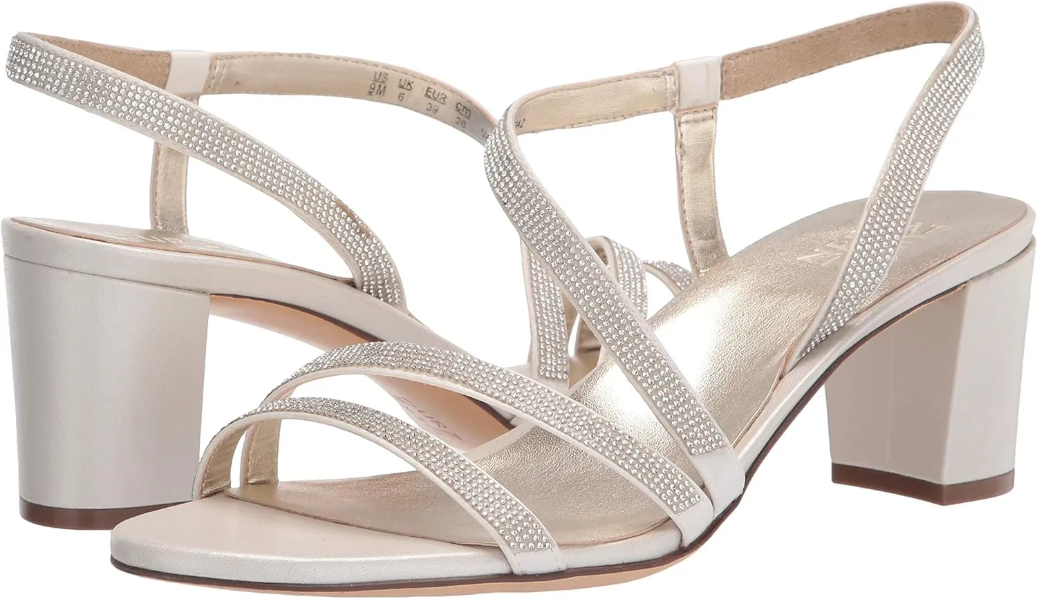 Naturalizer Women's Vanessa2 Rhinestone Embellished Strappy Heeled Sandal