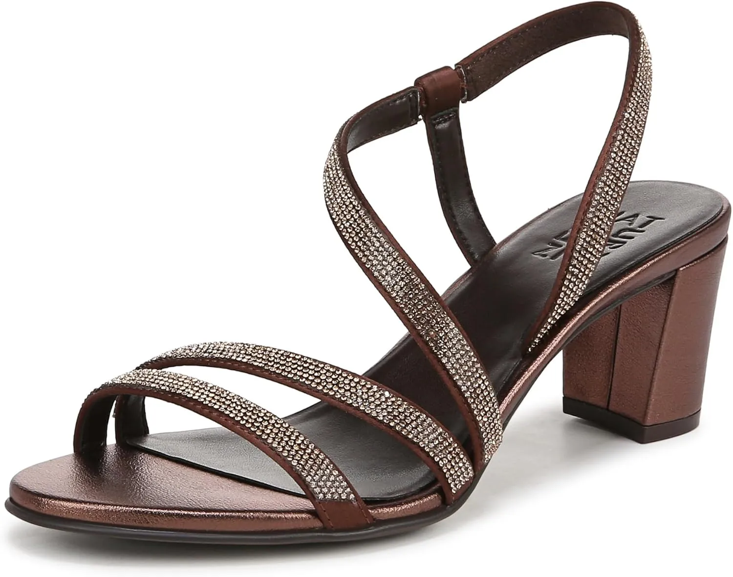 Naturalizer Women's Vanessa2 Rhinestone Embellished Strappy Heeled Sandal
