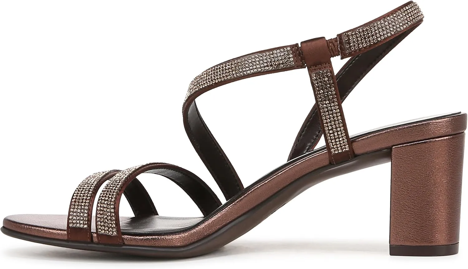 Naturalizer Women's Vanessa2 Rhinestone Embellished Strappy Heeled Sandal