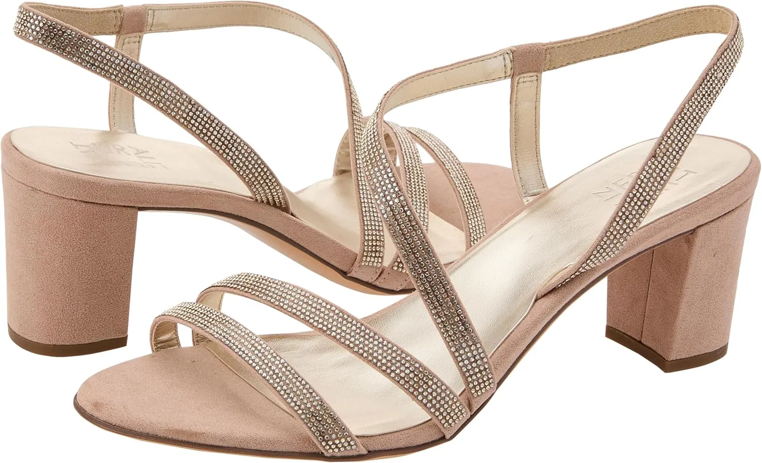 Naturalizer Women's Vanessa2 Rhinestone Embellished Strappy Heeled Sandal