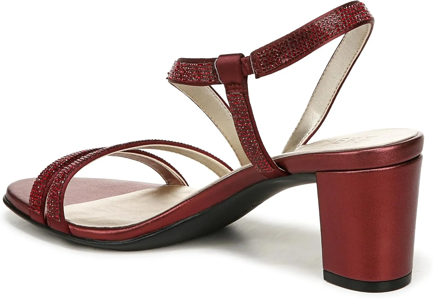 Naturalizer Women's Vanessa2 Rhinestone Embellished Strappy Heeled Sandal