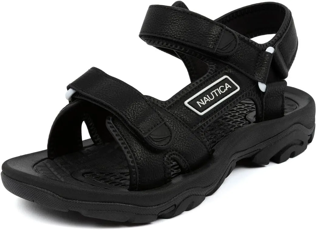 Nautica Men's Athletic Sport Sandals – Adjustable Strap, Comfortable Open-Toe Hiking & Walking Sandals with Cushioned Sole
