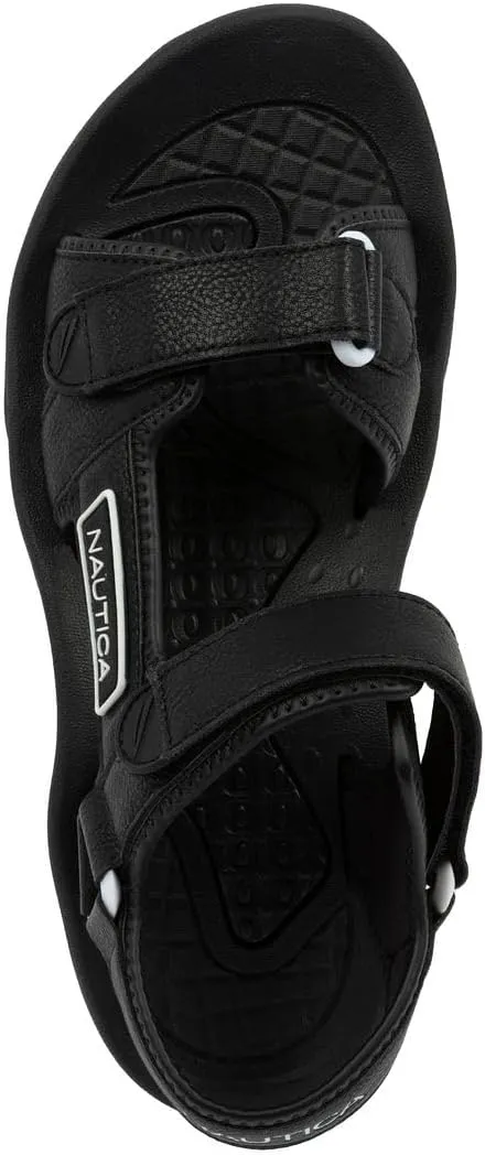 Nautica Men's Athletic Sport Sandals – Adjustable Strap, Comfortable Open-Toe Hiking & Walking Sandals with Cushioned Sole