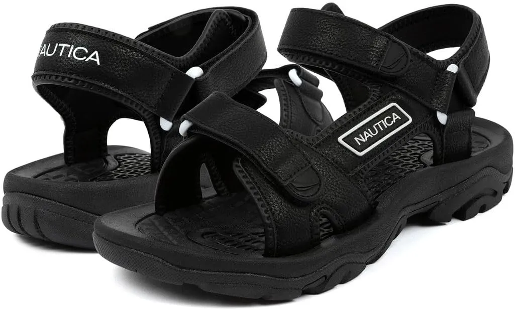 Nautica Men's Athletic Sport Sandals – Adjustable Strap, Comfortable Open-Toe Hiking & Walking Sandals with Cushioned Sole