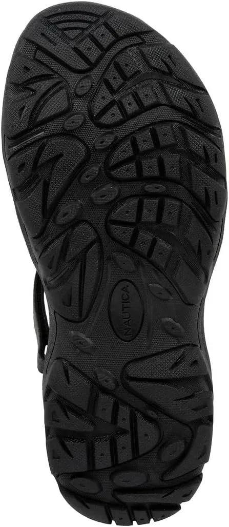 Nautica Men's Athletic Sport Sandals – Adjustable Strap, Comfortable Open-Toe Hiking & Walking Sandals with Cushioned Sole