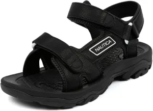 Nautica Men's Athletic Sport Sandals – Adjustable Strap, Comfortable Open-Toe Hiking & Walking Sandals with Cushioned Sole