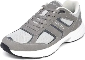 Nautica Mens Running Sneakers Sport Fashion Lace-Up Athletic Soft Shoes for Gym Tennis Men – Cushioned, Breathable, Lightweight & Comfortable