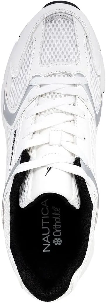 Nautica Mens Running Sneakers Sport Fashion Lace-Up Athletic Soft Shoes for Gym Tennis Men – Cushioned, Breathable, Lightweight & Comfortable
