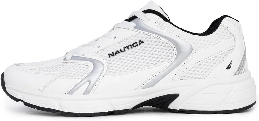 Nautica Mens Running Sneakers Sport Fashion Lace-Up Athletic Soft Shoes for Gym Tennis Men – Cushioned, Breathable, Lightweight & Comfortable